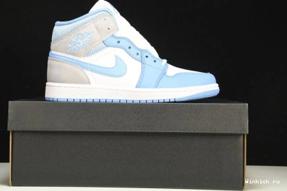 Grey 1 AIR NIKE Mid  Blue University JORDAN 1122